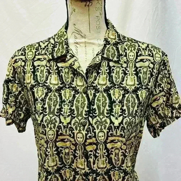 Harley Davidson Women's Short Sleeve Button Down Shirt Size Small - Picture 4 of 13
